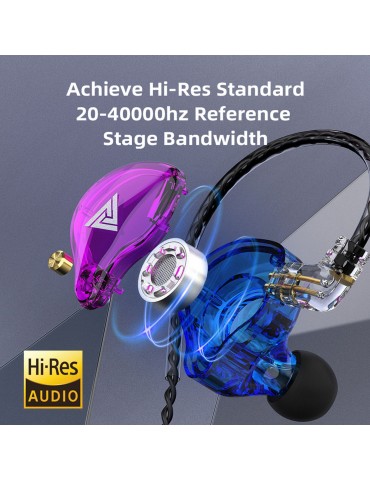 VK4 3.5mm Wired Headphones In-ear Sports Headset Moving Coil Music Earphones In-line Control with Mic Detachable Replaced Cable