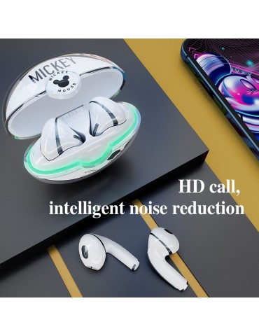 New Official Disney LK01 True Wireless Earphone Classic Co-branded Headphones BT5.0 HIFI Wireless Earbuds With Mic, Noise Canceling, Sports, Listening, Easy Pairing