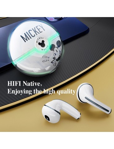 New Official Disney LK01 True Wireless Earphone Classic Co-branded Headphones BT5.0 HIFI Wireless Earbuds With Mic, Noise Canceling, Sports, Listening, Easy Pairing