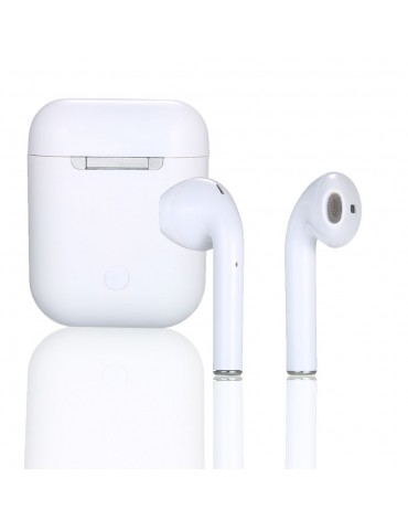 i11 True Wireless Earphones Wireless BT Earphones BT 5.0 Smart Headset Portable Sports Wireless Headset with 300mAh Charging Case Touch-control Noise Reduction Compatible with Android / iOS Devices