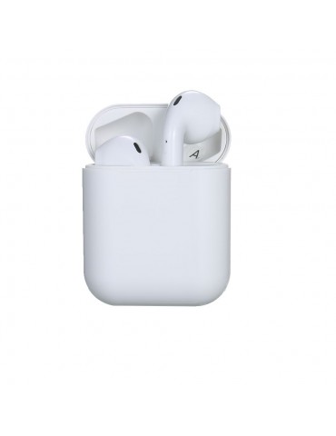 i12 True Wireless Earphones Wireless BT Earphones BT 5.0 Smart Headset Portable Sports Wireless Headset with 300mAh Charging Case Touch-control Noise Reduction Compatible with Android / iOS Devices