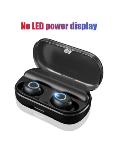 V10 BT 5.0 Wireless Earphones Stereo Wireless Mini Earbuds HiFi Sound Headphones 2400mAh Powerbank Phone Holder No Power Display